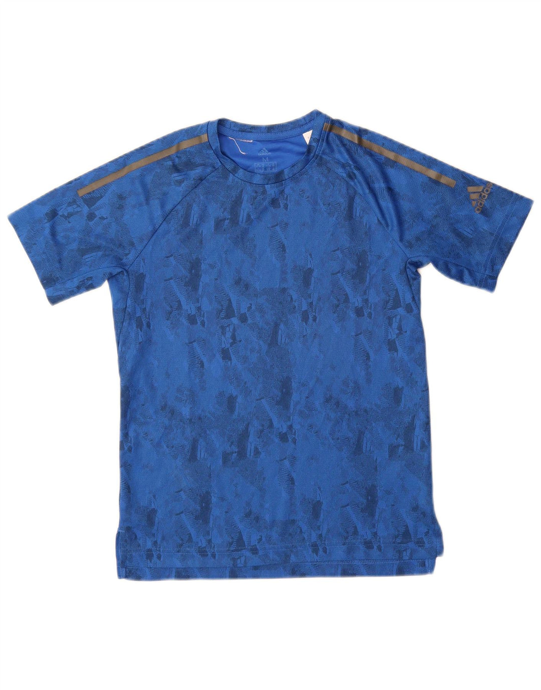 Maglietta Adidas Climacool da ragazzo, 11-12 anni, blu medio geometrico