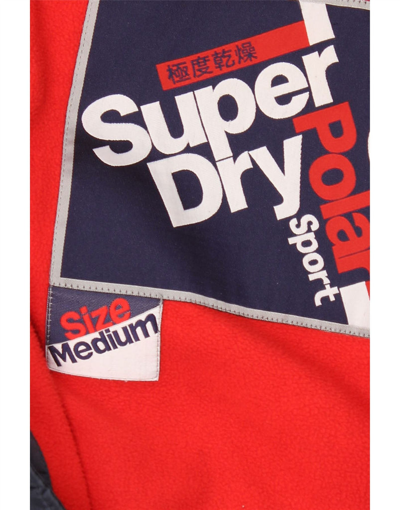 SUPERDRY Mens Hooded Padded Jacket UK 38 Medium Navy Blue Polyester Vintage Superdry and Second-Hand Superdry from Messina Hembry 