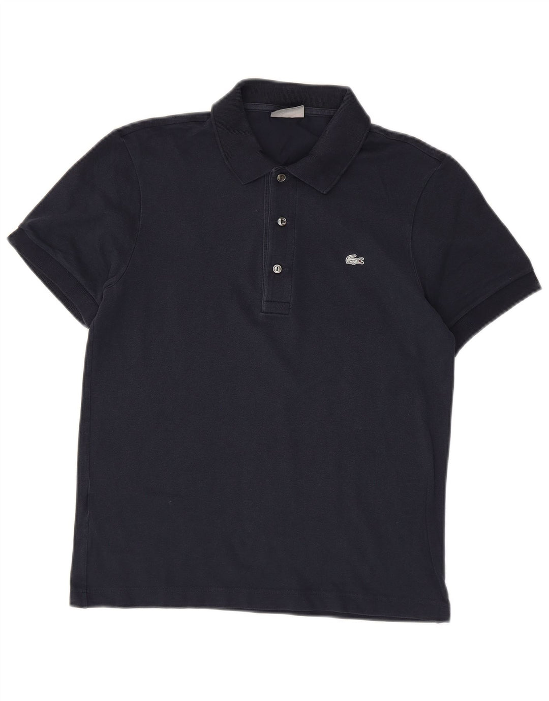 Polo da uomo Lacoste taglia 3 piccola in cotone blu navy