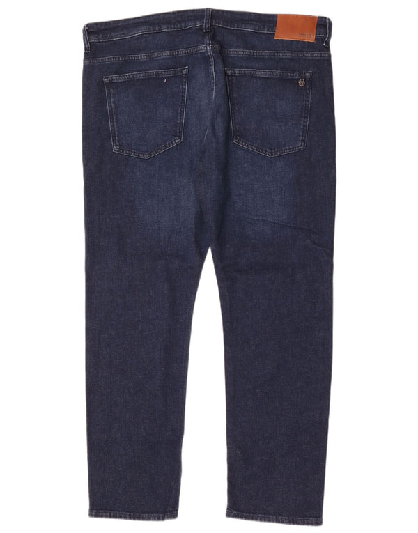 Jeans slim da uomo Delaware Hugo Boss W38 L32 cotone blu navy