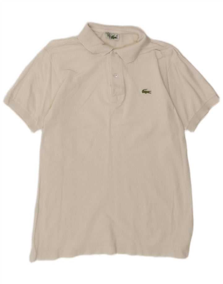 Polo da uomo Lacoste taglia 3 piccola in cotone bianco