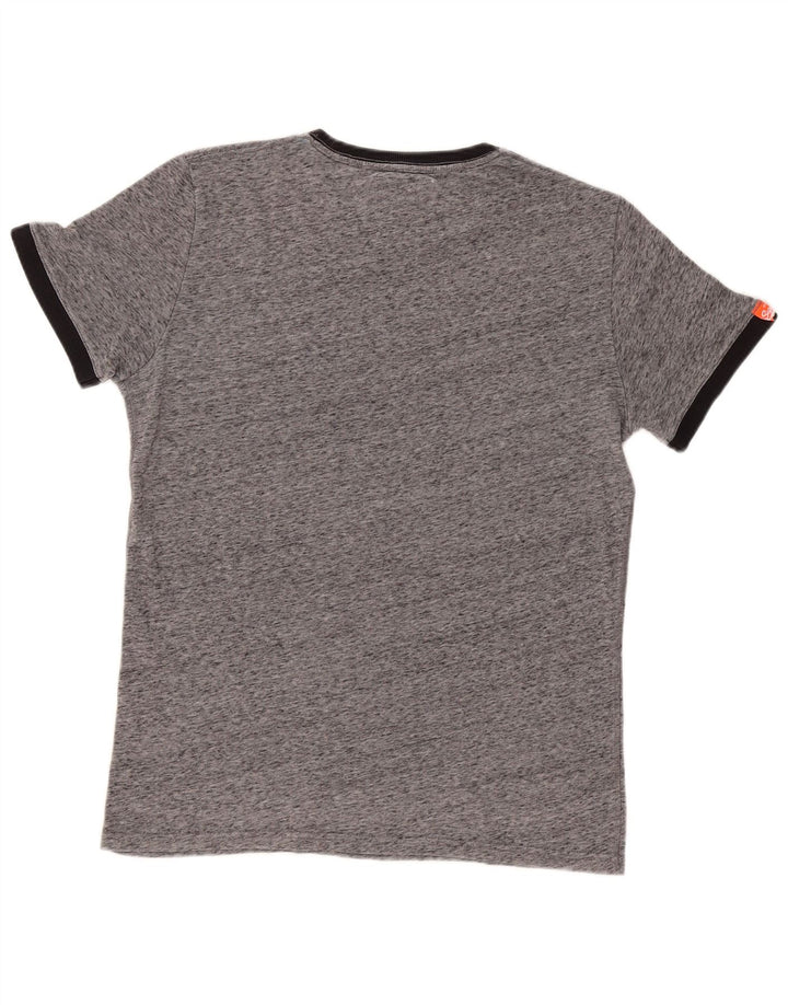T-shirt da uomo Superdry Top grande grigio chiazzato