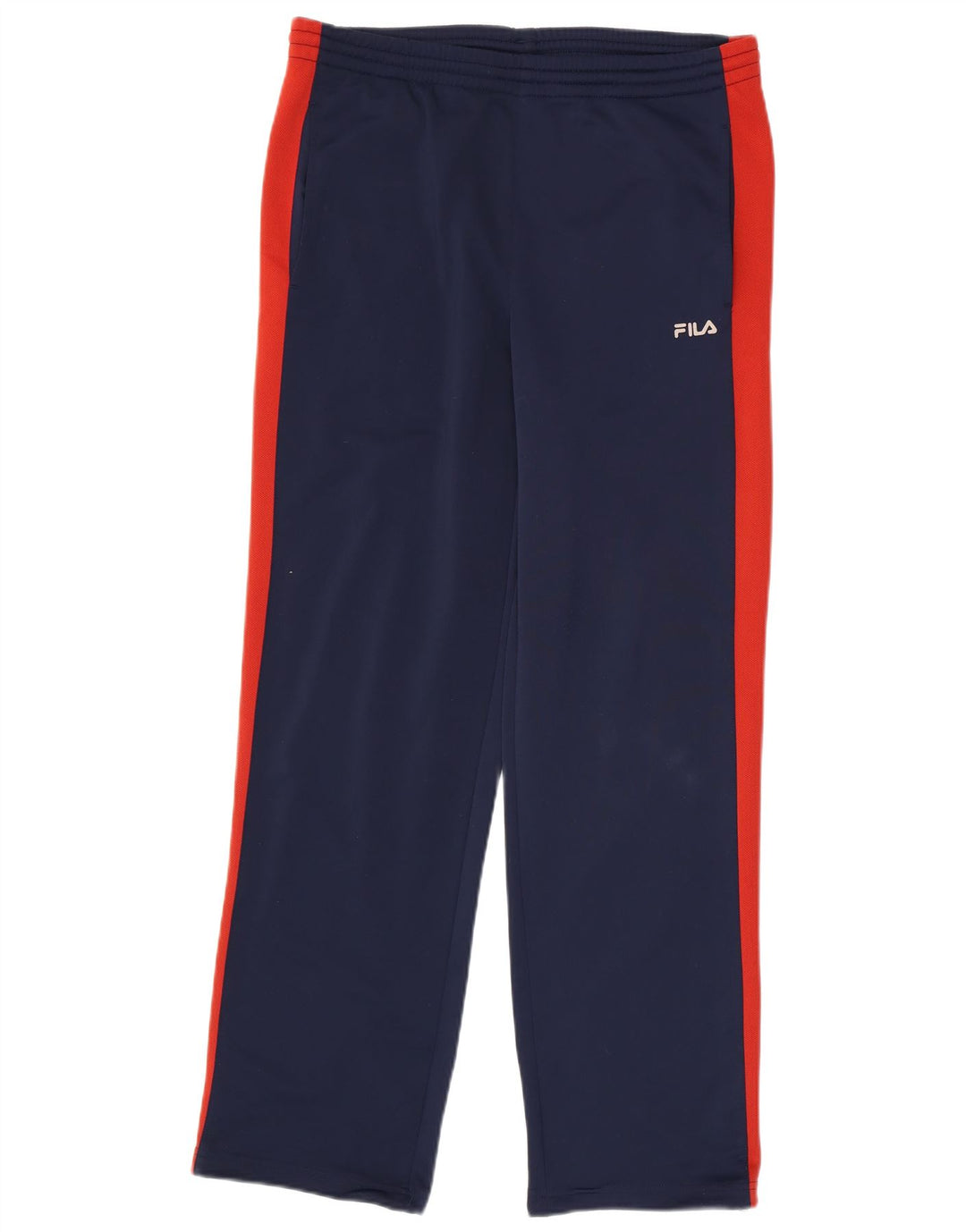 Pantaloni da tuta da uomo Fila in poliestere color block medio blu navy