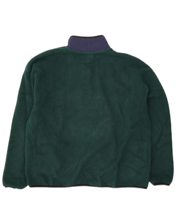 Maglione in pile oversize da donna Levi's UK 14 Colorblock verde medio