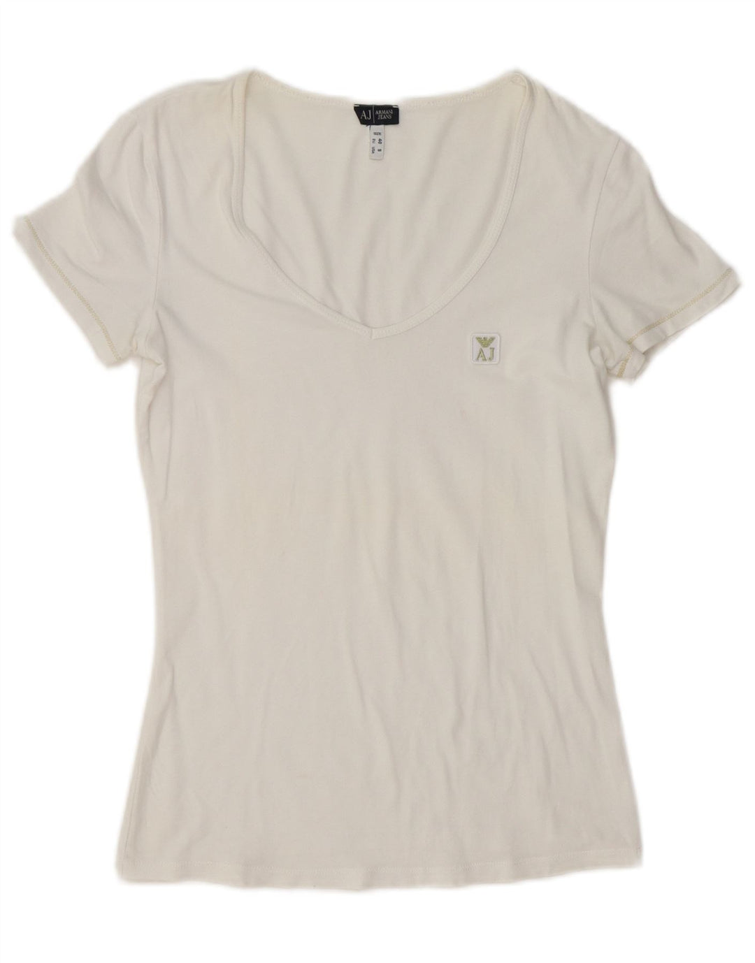 T-shirt da donna Armani Jeans Top EU 40 Medium White