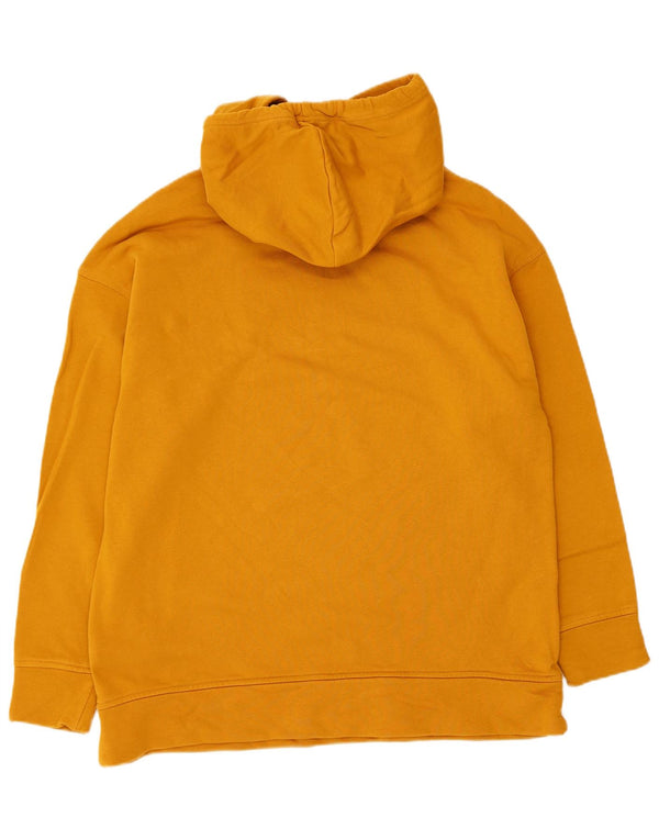 Maglione con cappuccio grafico da donna Tommy Hilfiger UK 16 grande cotone giallo