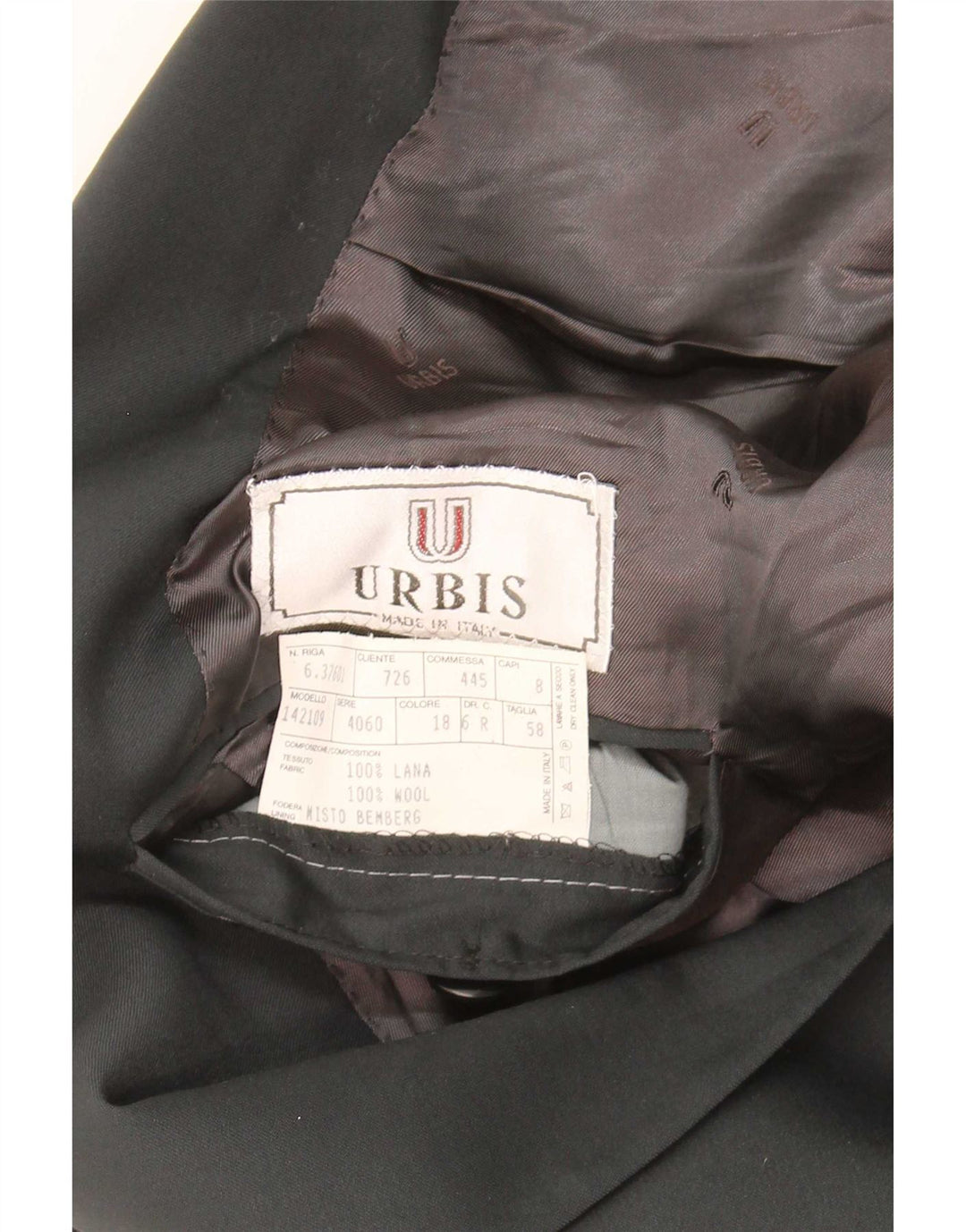 Giacca blazer doppiopetto da uomo Ing Loro Piona & Co. IT 58 4XL Nera
