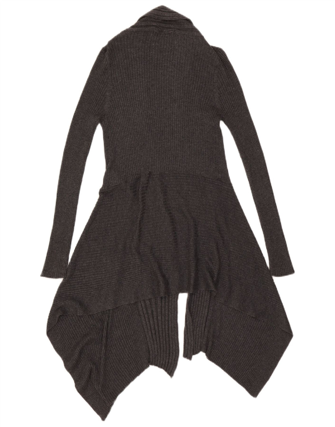 Maglione cardigan asimmetrico da donna Marks & Spencer UK 10 piccolo grigio