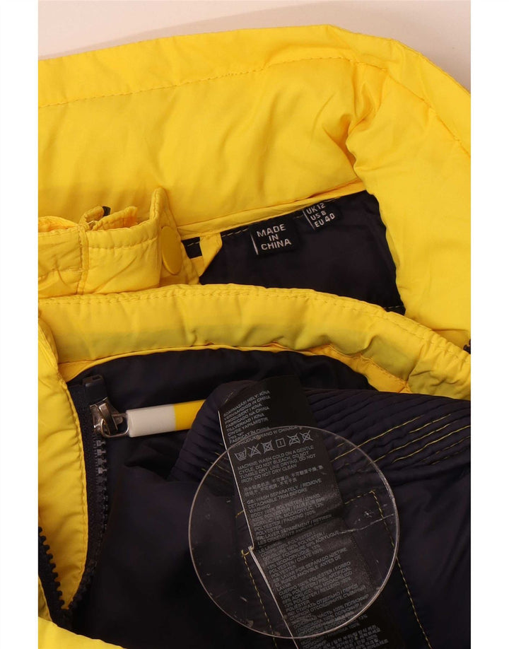 Giacca imbottita da donna Superdry UK 12 poliestere giallo medio