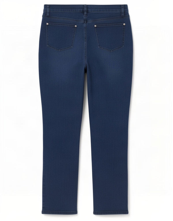 Jeans dritti da donna Orvis US 14 XL W34 L32 Cotone blu navy