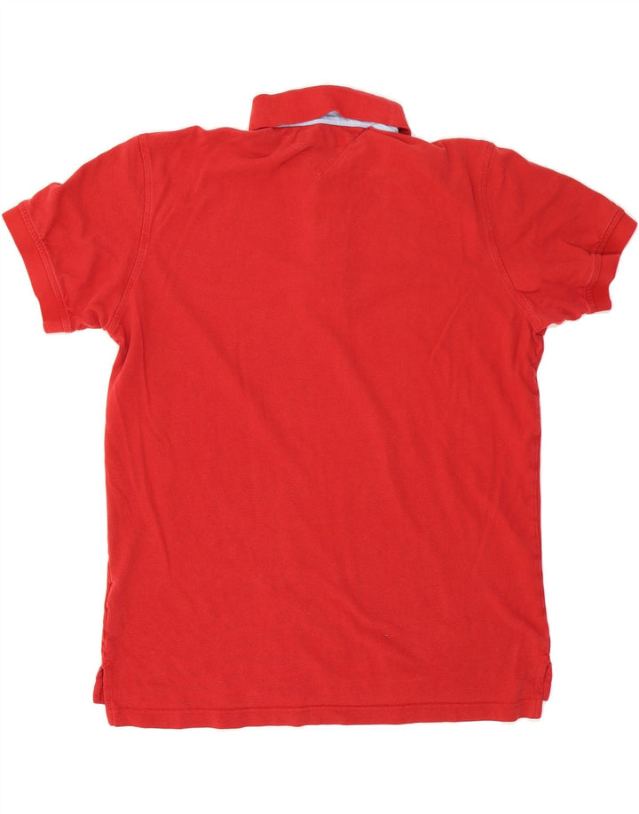 TOMMY HILFIGER Mens Polo Shirt XL Red Cotton Vintage Tommy Hilfiger and Second-Hand Tommy Hilfiger from Messina Hembry 