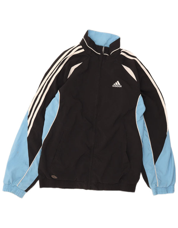 Giacca da tuta da uomo Adidas UK 34/36 Small Black Colourblock