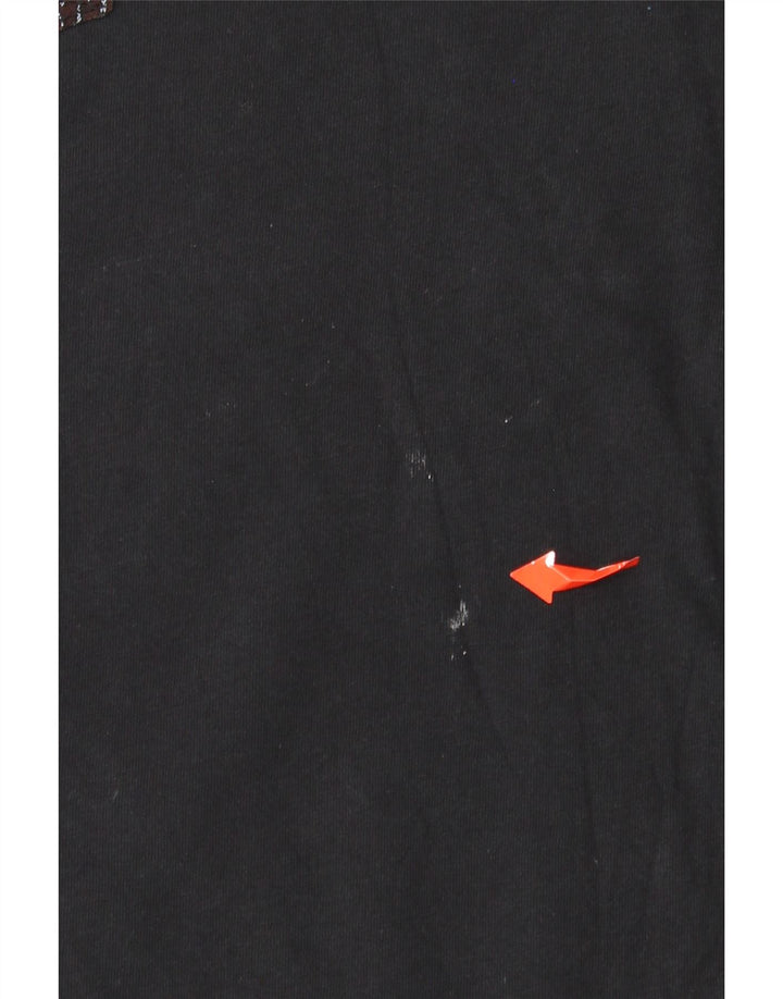 TRUSSARDI T-shirt grafica da donna Top UK 16 Large in cotone nero