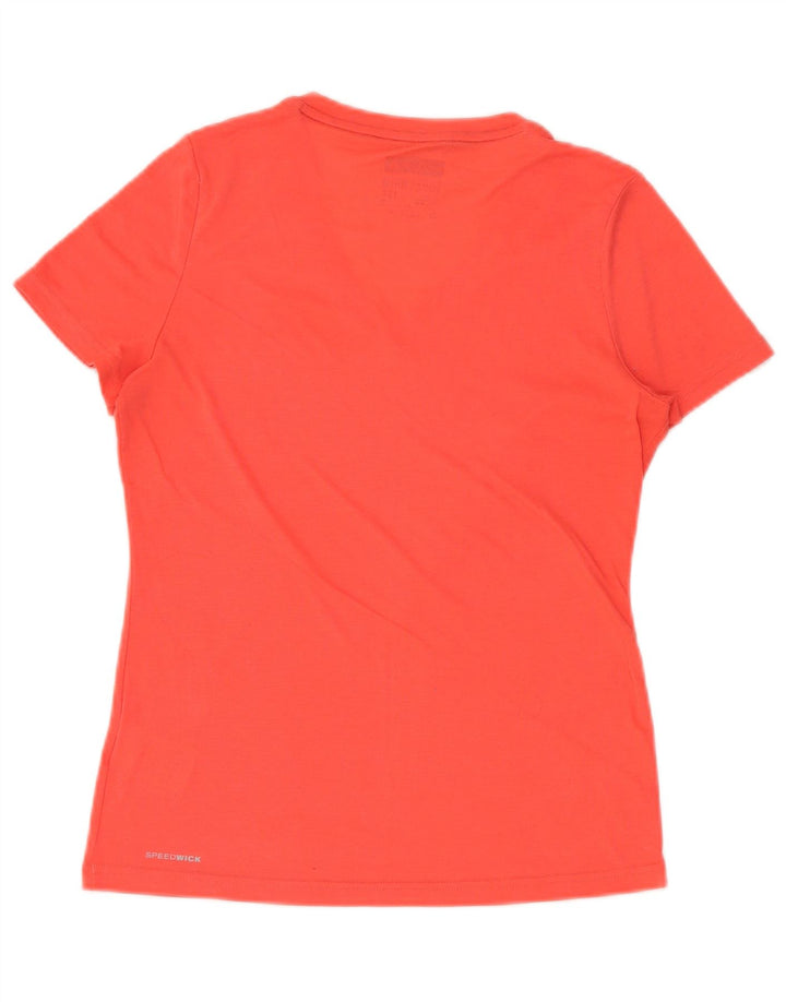 T-shirt Reebok da donna Top UK 8/10 Small rosso poliestere