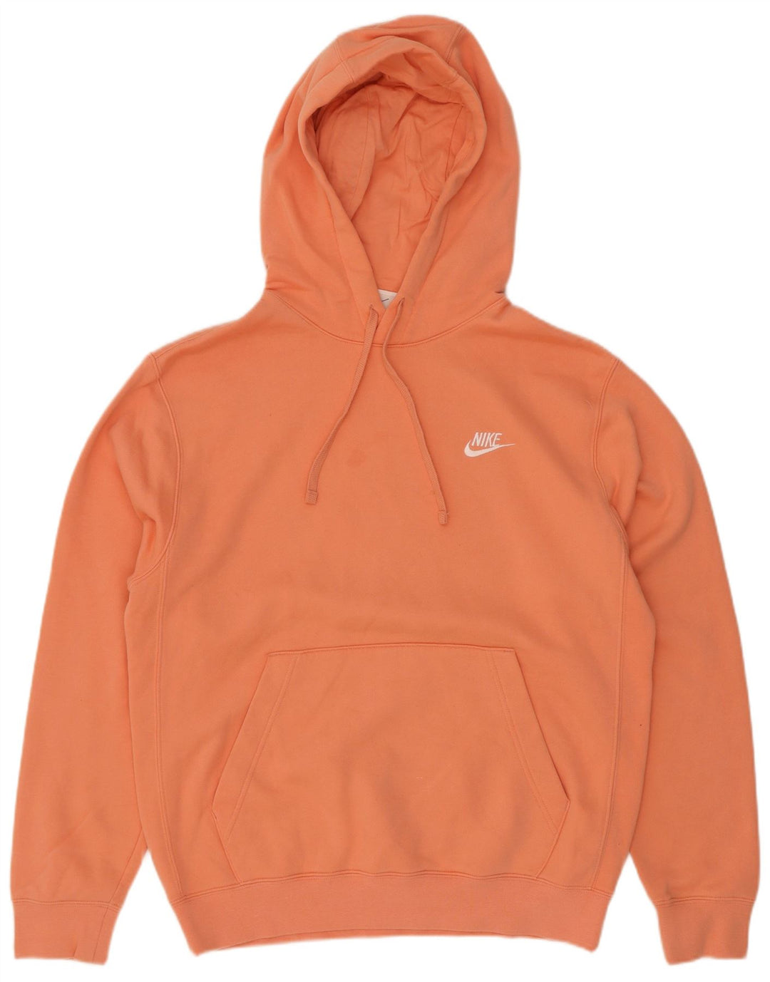 Felpa con cappuccio da uomo Nike Small in cotone arancione