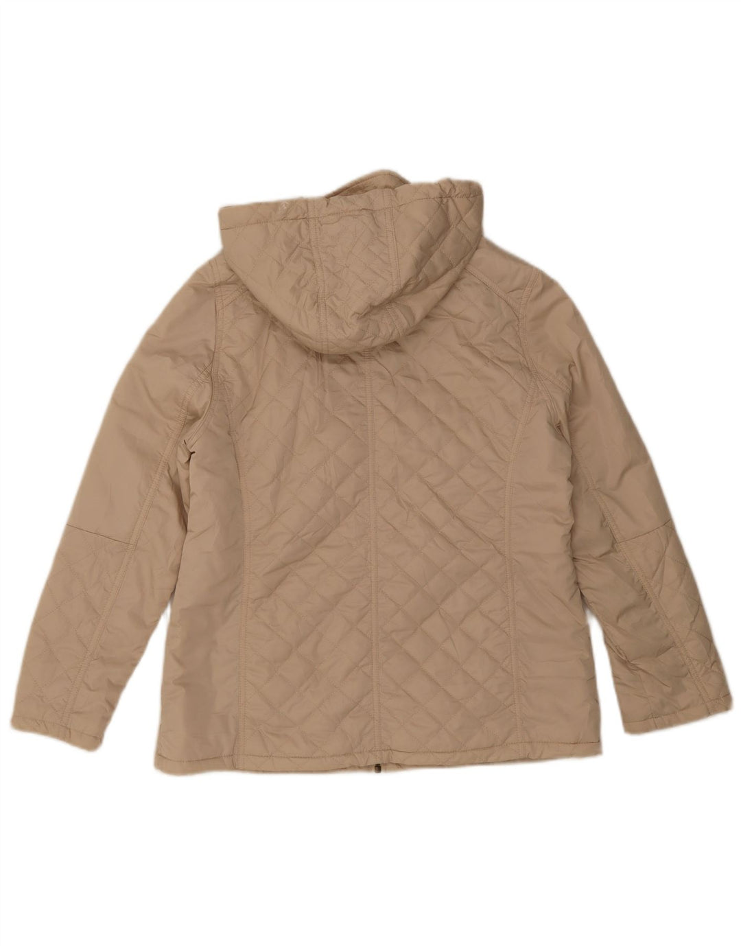 Giacca trapuntata con cappuccio da donna Marks & Spencer UK 12 Beige medio