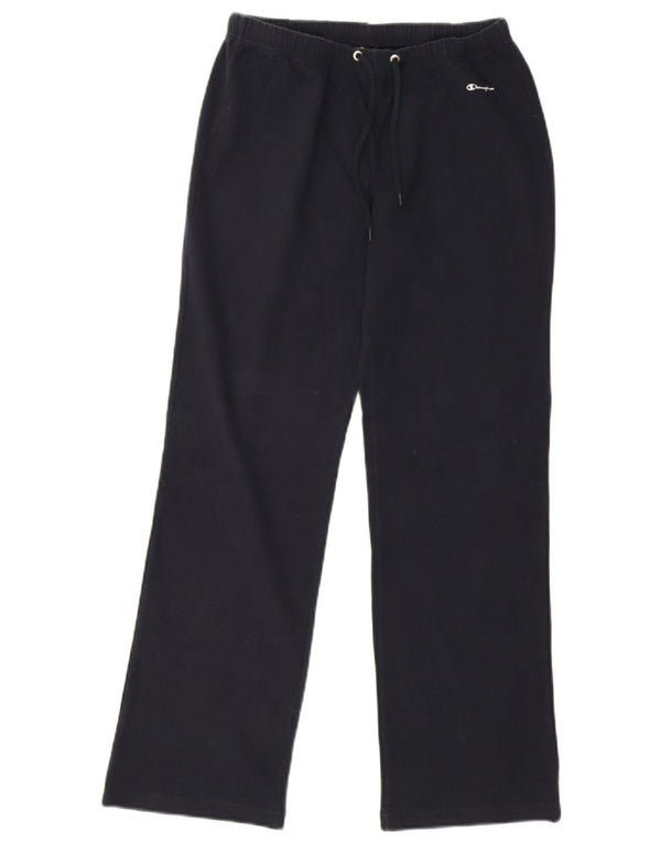 Champion Womens Easy Fit Tracksuit Trousers UK 12 Medium  Navy Blue Cotton