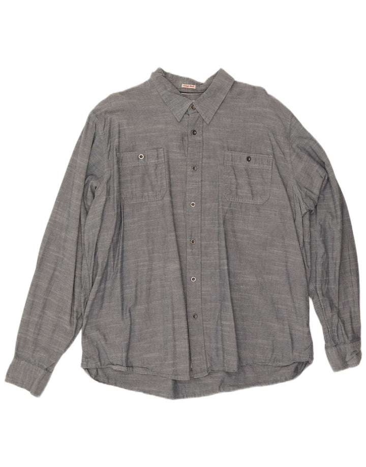 Camicia da uomo WRANGLER 2XL Cotone chiazzato grigio