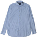 TOMMY HILFIGER Mens Regular Fit Shirt Size 43 17 XL Blue Gingham Cotton