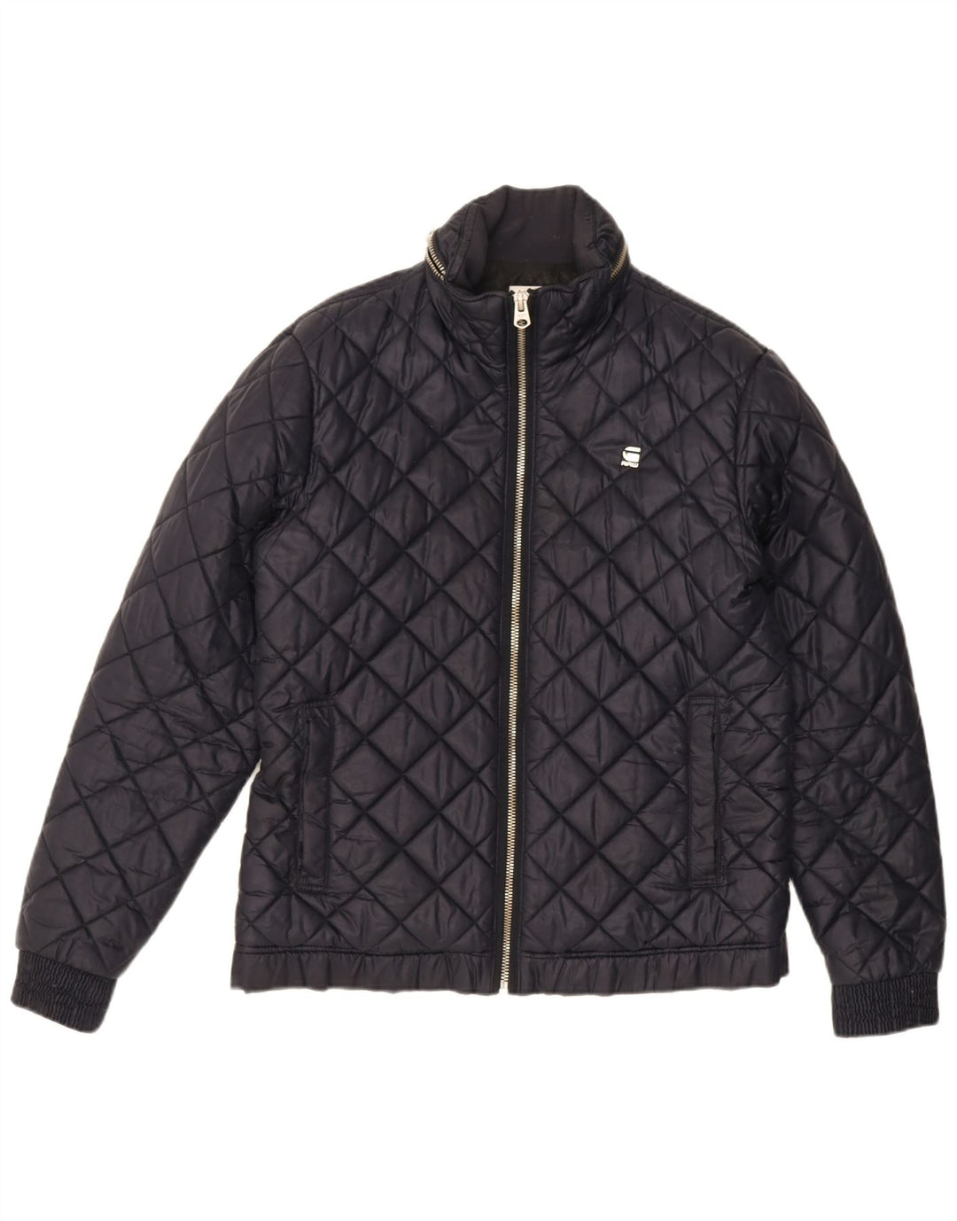 Giacca trapuntata con cappuccio da uomo G-Star UK 42 XL poliestere blu navy