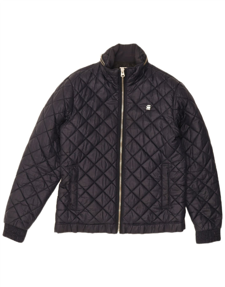 Giacca trapuntata con cappuccio da uomo G-Star UK 42 XL poliestere blu navy