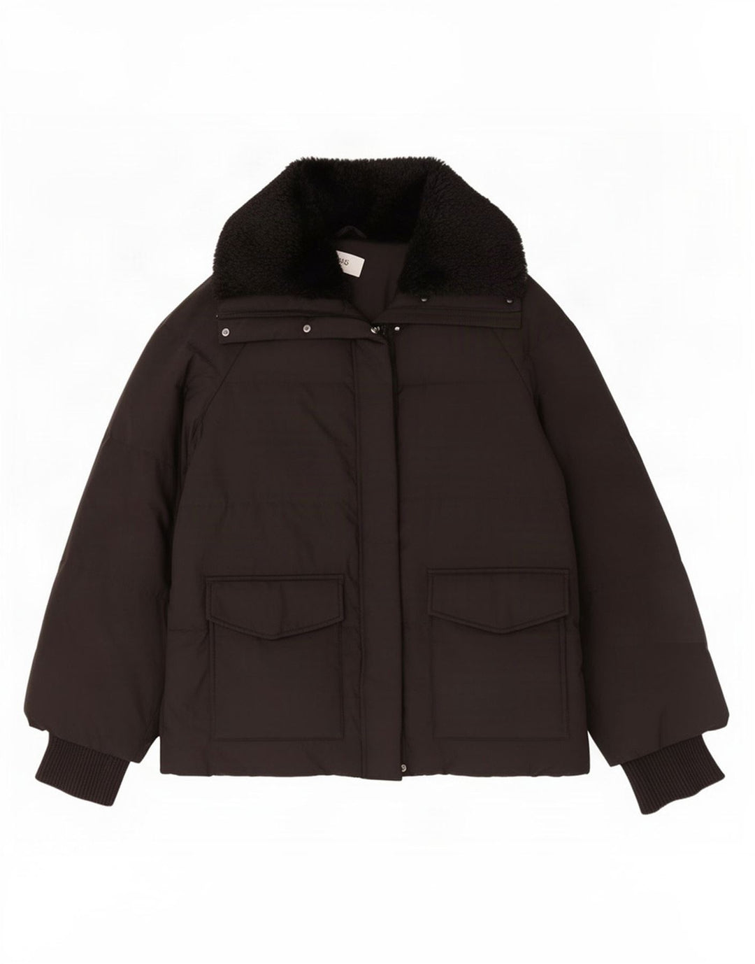 Giacca imbottita oversize da donna Marks & Spencer UK 16 grande poliestere nero