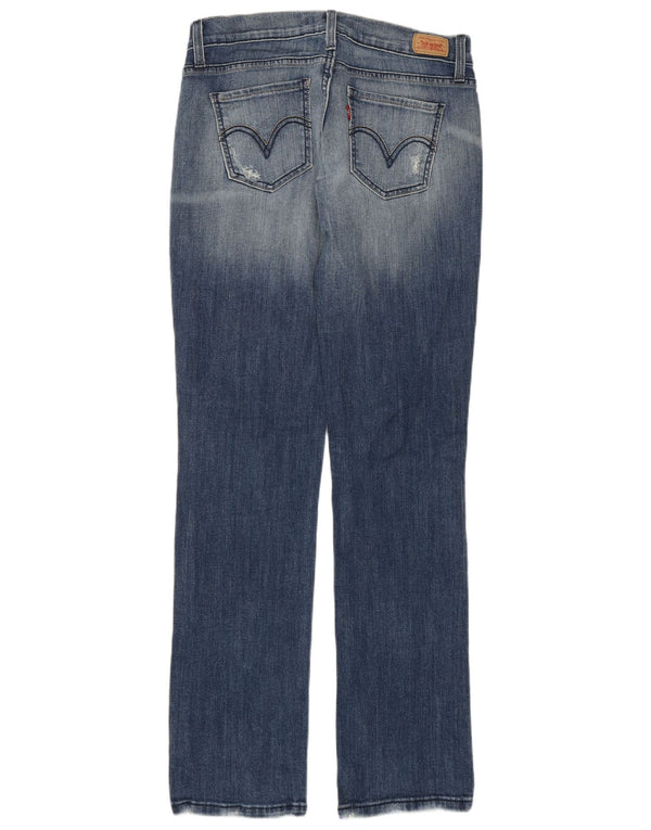 Levi's Donna 504 Jeans dritti super bassi US 7 Medio W29 L31 Cotone blu