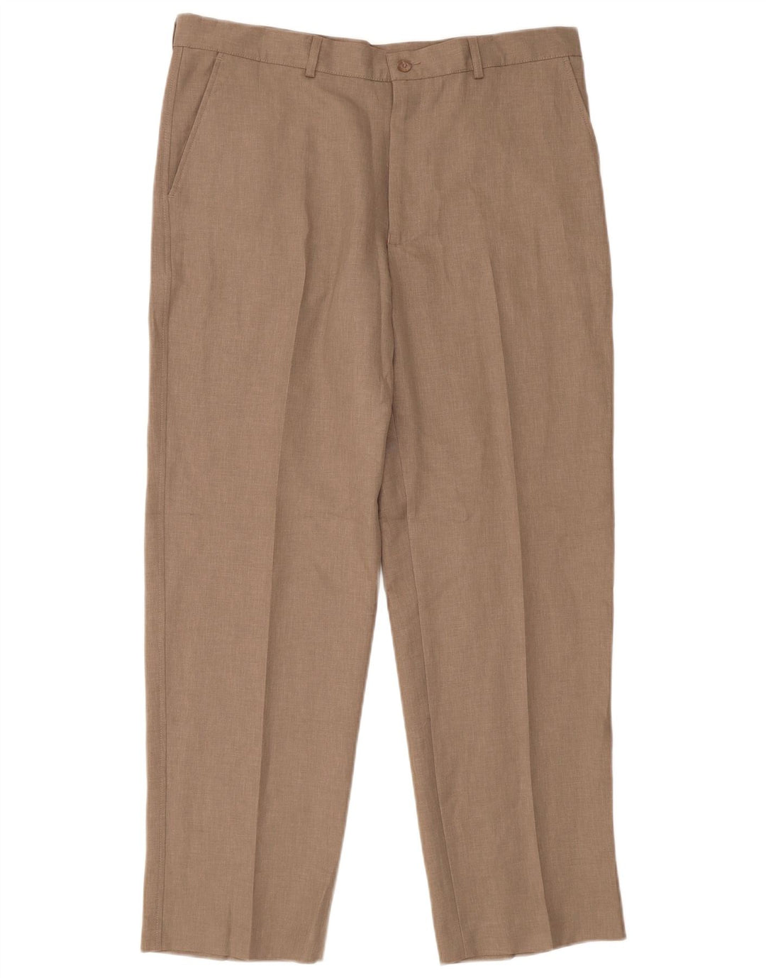 Pantaloni chino dritti da uomo Farah W38 L31 Poliestere beige