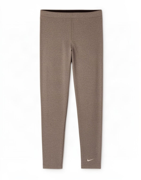 Leggings da donna Nike UK 18 XL cotone screziato grigio