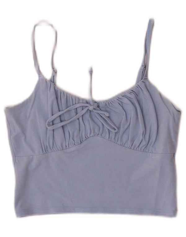 Top corto Hollister da donna, taglia UK 12, blu medio