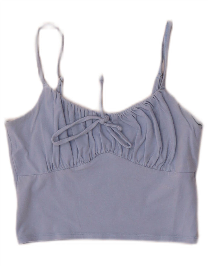 Top corto Hollister da donna, taglia UK 12, blu medio