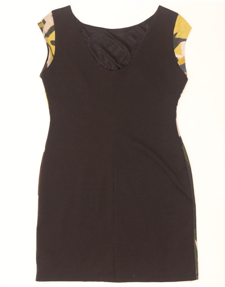 Desigual Abito tubino grafico da donna UK 14 grande multicolore
