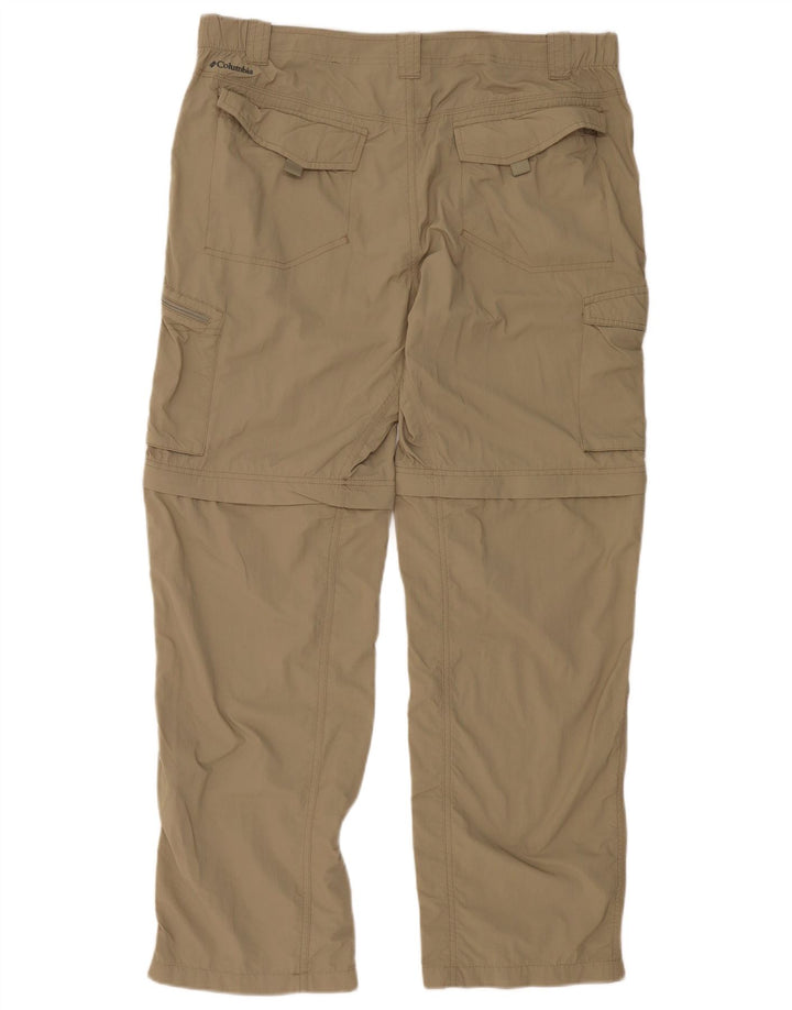 Pantaloni cargo dritti Omni-Shade da uomo COLUMBIA W38 L32 nylon beige