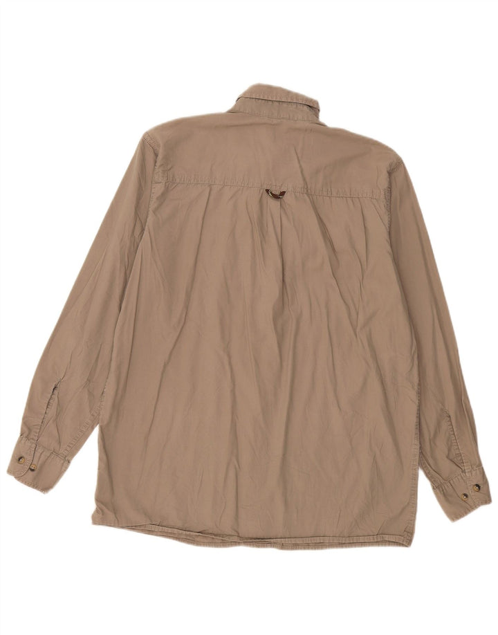 Camicia da uomo Wrangler in cotone kaki medio