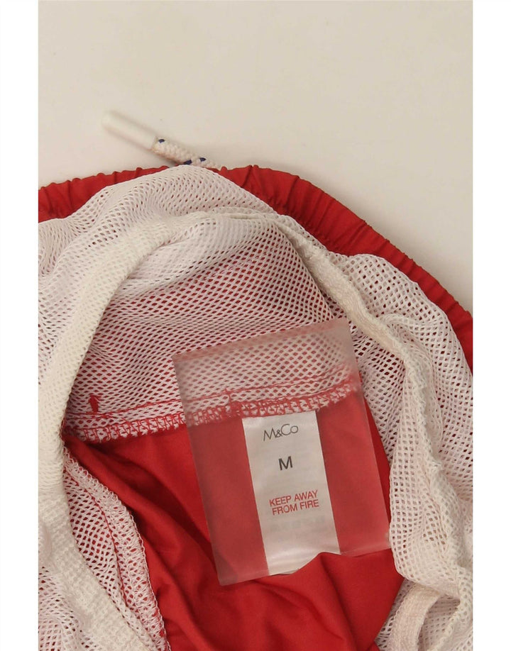Pantaloncini da bagno da uomo M&Co poliestere rosso medio