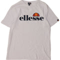 T-shirt grafica da donna Ellesse Top UK 14 cotone bianco medio