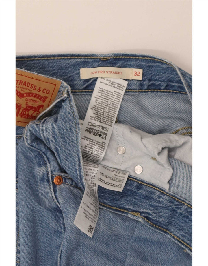 Jeans dritti Low Pro da donna Levi's W32 L31 cotone blu
