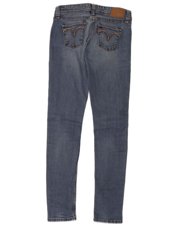 Jeans skinny a vita bassa con curvatura leggera da donna Levi's W26 L32 cotone blu