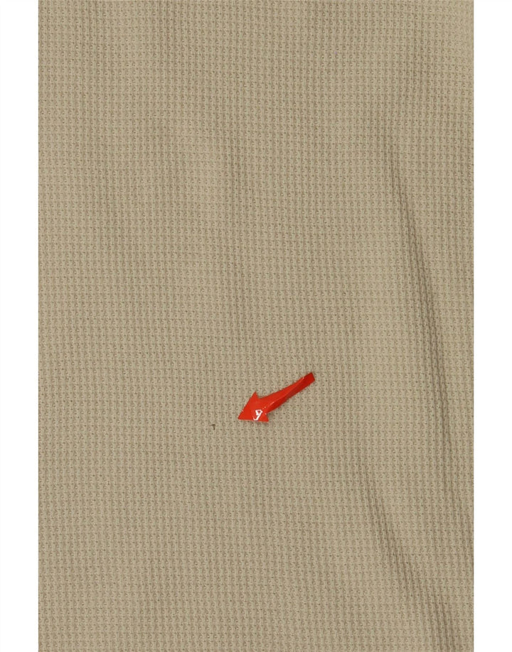 Polo Reebok da uomo grande in cotone beige