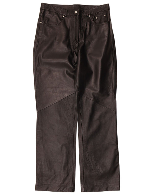 Pantaloni Pelle Donna Conbipel IT 46 Large W30 L30 Nero