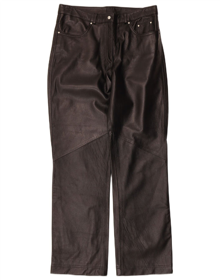 Pantaloni Pelle Donna Conbipel IT 46 Large W30 L30 Nero
