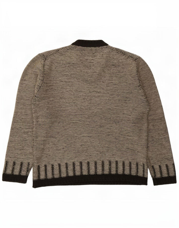 Maglione da uomo con scollo a V French Connection, grande acrilico grigio