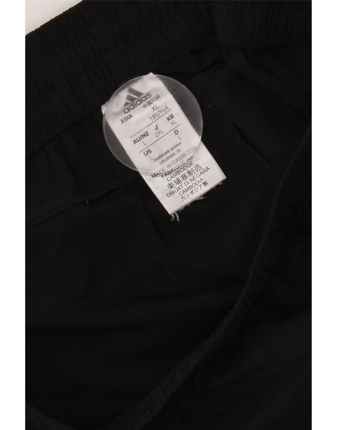 Pantaloncini sportivi grafici da uomo Adidas XL poliestere nero