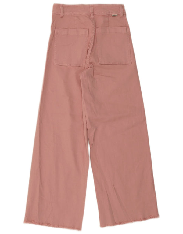 Pantaloni casual a gamba larga da donna Billabong W27 L27 cotone rosa