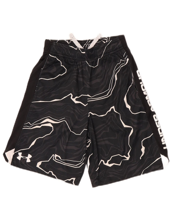 Pantaloncini sportivi con grafica da ragazzo Under Armour 7-8 anni piccoli sportivi neri