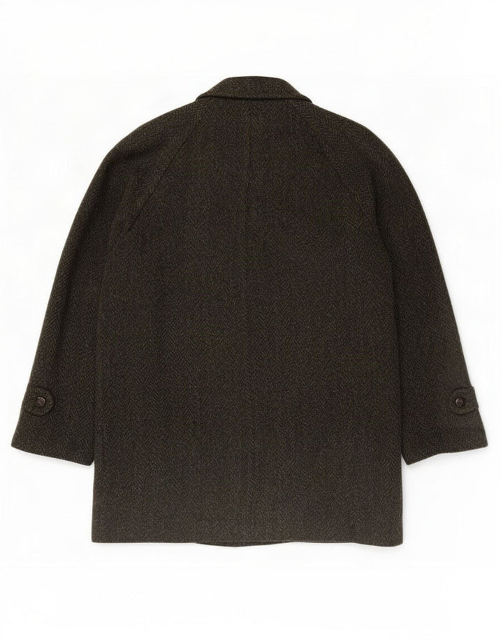 Cappotto Uomo Merlet IT 52 XL Grigio Spinato Lana Vergine