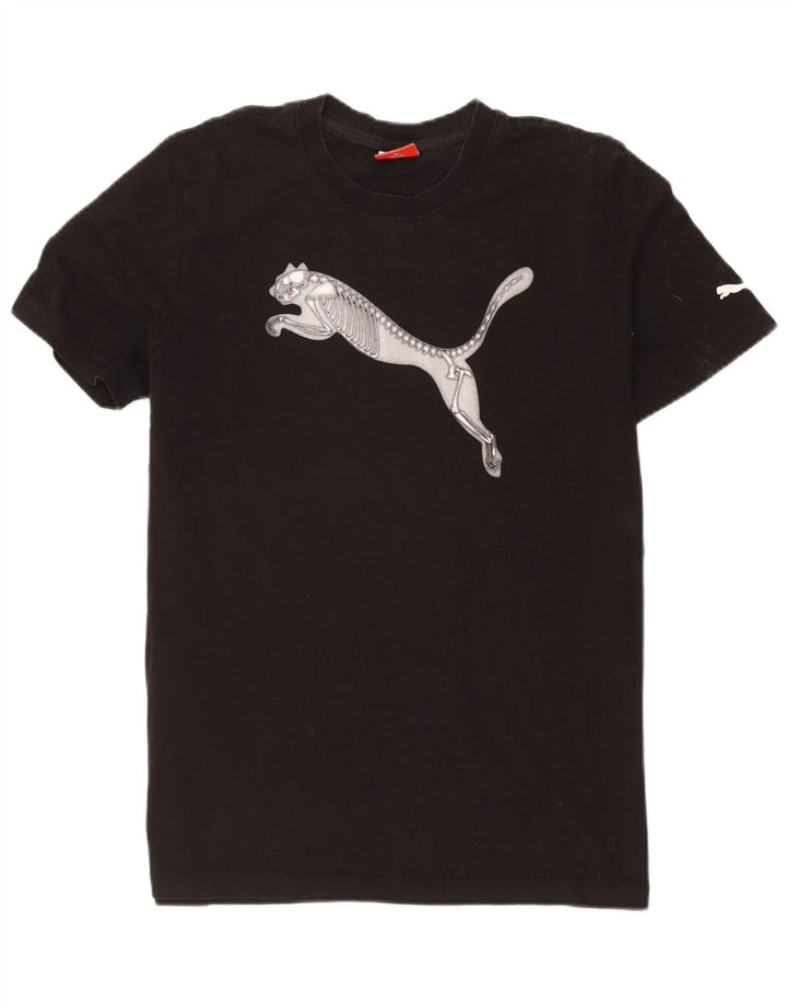 T-shirt grafica da uomo Puma Top color block nero medio