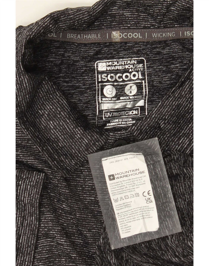 Polo IsoCool da uomo Mountain Warehouse Poliammide screziato grigio medio
