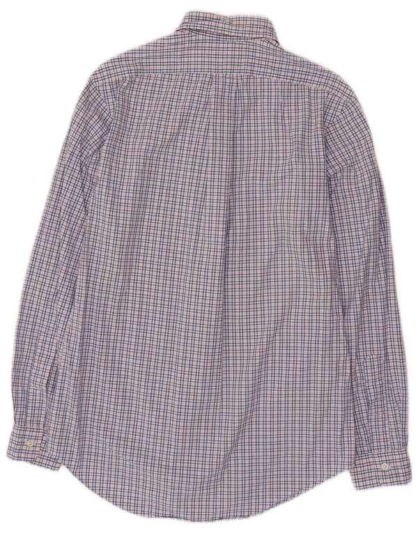 POLO RALPH LAUREN Camicia da uomo su misura in cotone a quadri blu piccolo