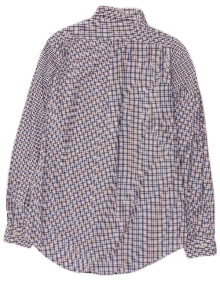 POLO RALPH LAUREN Camicia da uomo su misura in cotone a quadri blu piccolo